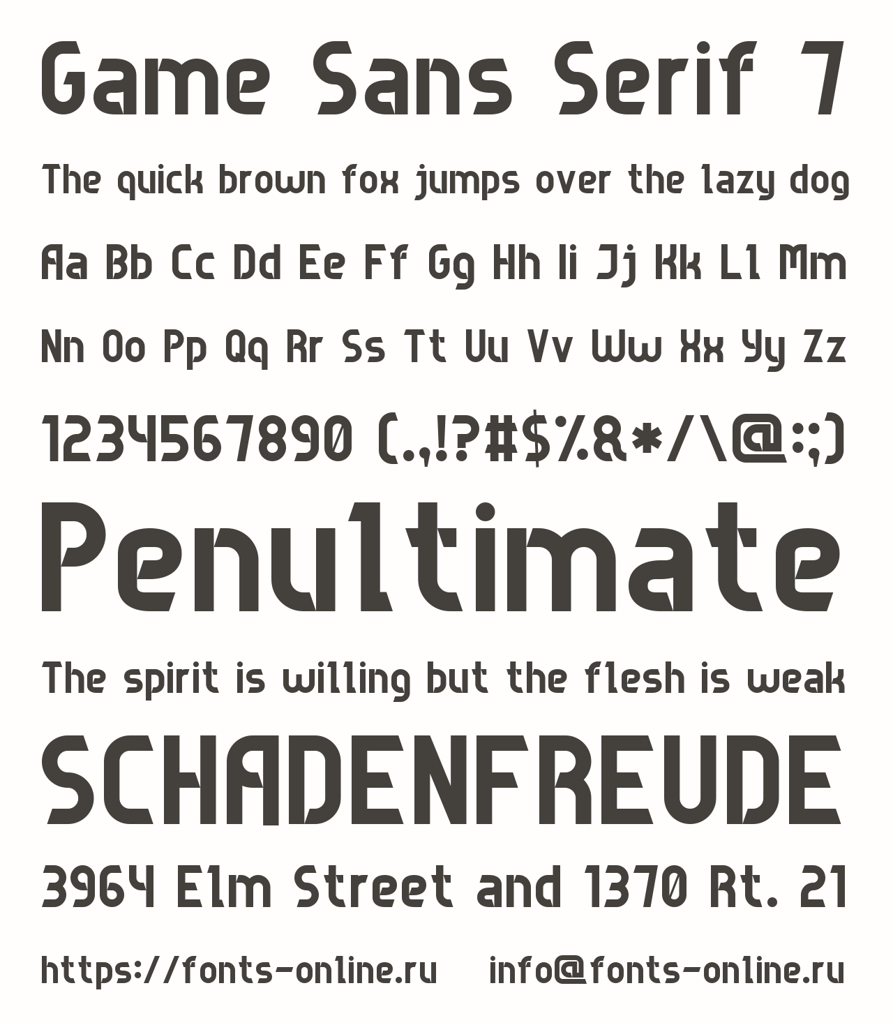 Game Sans Serif 7 Free Font Download
